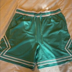 Jordan Teal Athletic Shorts with White Accents